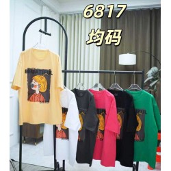 Футболка женская, стрейч/коттон 5 шт (62-80 р) ZeL777_6817