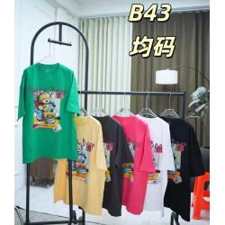 Футболка жіноча, стрейч/коттон 5 шт (62-80 р) ZeL777_B43