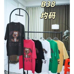 Футболка женская, стрейч/коттон 5 шт (62-80 р) ZeL777_B38