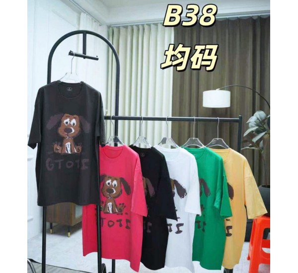 Футболка жіноча, стрейч/коттон 5 шт (62-80 р) ZeL777_B38