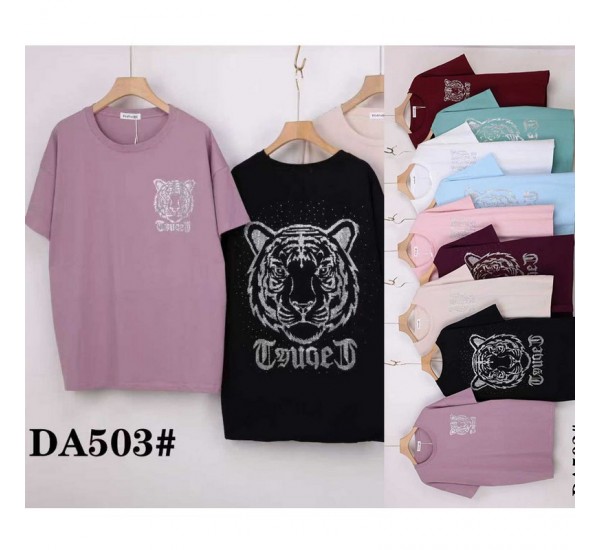 Футболка жіноча, стрейч/коттон 5 шт (60-70 р) ZeL777_DA503