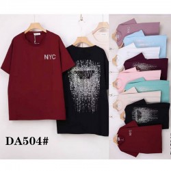 Футболка жіноча, стрейч/коттон 5 шт (60-70 р) ZeL777_DA504