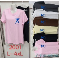 Футболка жіноча, стрейч/коттон 5 шт (L-4XL) ZeL777_2601