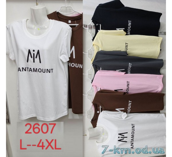 Футболка жіноча, стрейч/коттон 5 шт (L-4XL) ZeL777_2607