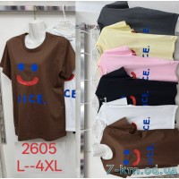 Футболка жіноча, стрейч/коттон 5 шт (L-4XL) ZeL777_2605