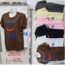 Футболка жіноча, стрейч/коттон 5 шт (L-4XL) ZeL777_2605