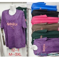 Футболка варенка жіноча, бавовна 5 шт (M-3XL) ZeL777_12-1