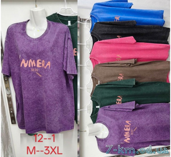 Футболка варенка жіноча, бавовна 5 шт (M-3XL) ZeL777_12-1