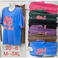 Футболка варенка жіноча, бавовна 5 шт (M-3XL) ZeL777_20-8