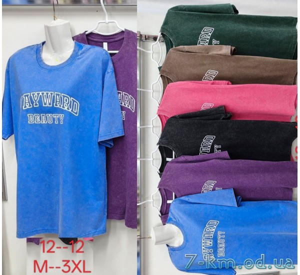 Футболка варенка жіноча, бавовна 5 шт (M-3XL) ZeL777_12-12