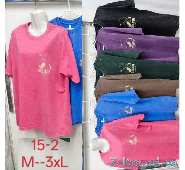 Футболка варенка жіноча, бавовна 5 шт (M-3XL) ZeL777_15-2