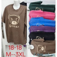 Футболка варенка жіноча, бавовна 5 шт (M-3XL) ZeL777_18-18