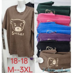 Футболка варенка жіноча, бавовна 5 шт (M-3XL) ZeL777_18-18