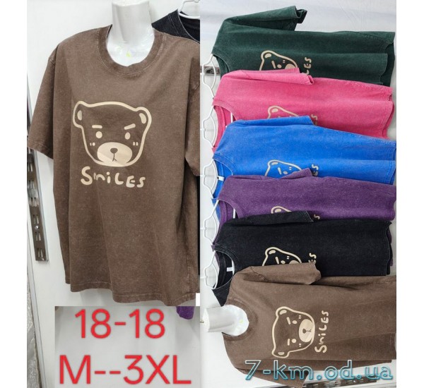 Футболка варенка жіноча, бавовна 5 шт (M-3XL) ZeL777_18-18