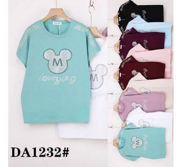 Футболка жіноча, стрейч/коттон 5 шт (54-62 р) ZeL777_DA1232