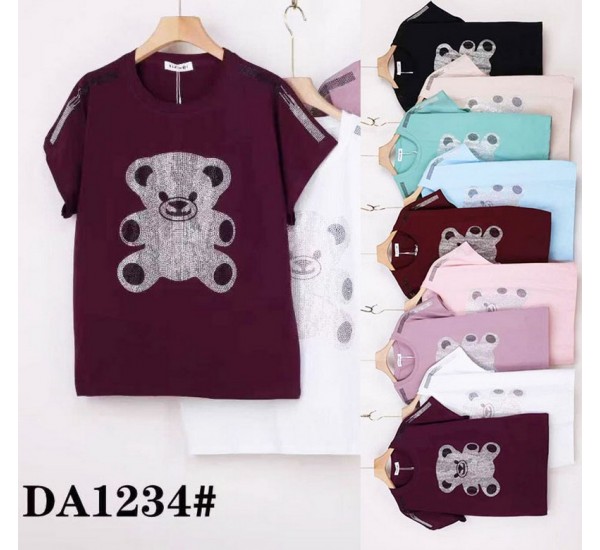 Футболка жіноча, стрейч/коттон 5 шт (54-62 р) ZeL777_DA1234