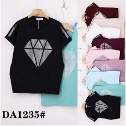 Футболка жіноча, стрейч/коттон 5 шт (54-62 р) ZeL777_DA1235