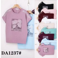 Футболка жіноча, стрейч/коттон 5 шт (54-62 р) ZeL777_DA1237