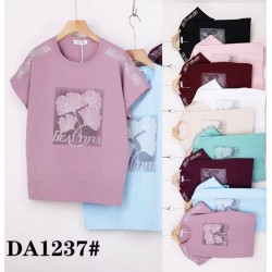 Футболка жіноча, стрейч/коттон 5 шт (54-62 р) ZeL777_DA1237