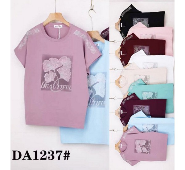 Футболка жіноча, стрейч/коттон 5 шт (54-62 р) ZeL777_DA1237