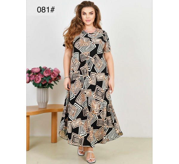 Сукня жіноча, штапель 6 шт (58-62 р) ZeL1396_081-1