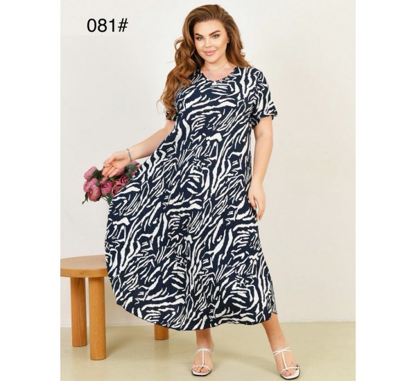 Сукня жіноча, штапель 6 шт (58-62 р) ZeL1396_081-10