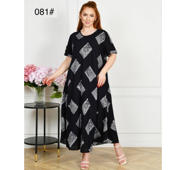 Сукня жіноча, штапель 6 шт (58-62 р) ZeL1396_081-14