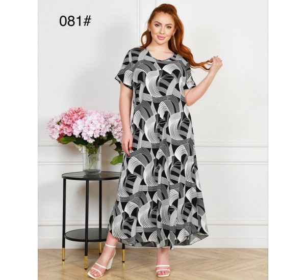 Сукня жіноча, штапель 6 шт (58-62 р) ZeL1396_081-16