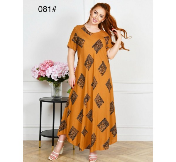 Сукня жіноча, штапель 6 шт (58-62 р) ZeL1396_081-19