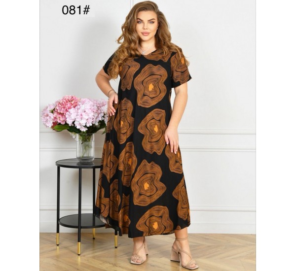 Сукня жіноча, штапель 6 шт (58-62 р) ZeL1396_081-27