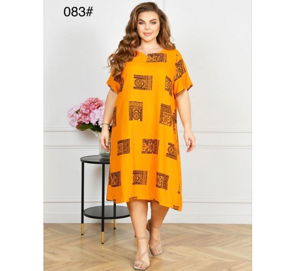 Сукня жіноча, штапель 6 шт (60-64 р) ZeL1396_083-1