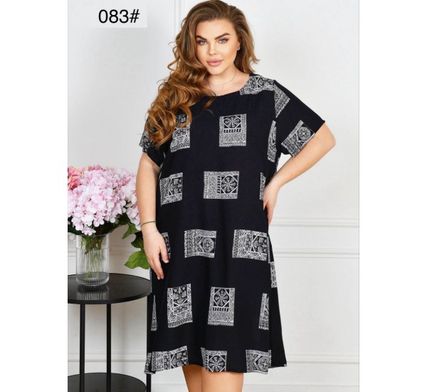 Сукня жіноча, штапель 6 шт (60-64 р) ZeL1396_083-3