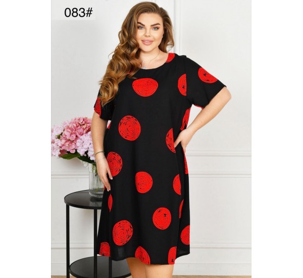 Сукня жіноча, штапель 6 шт (60-64 р) ZeL1396_083-4