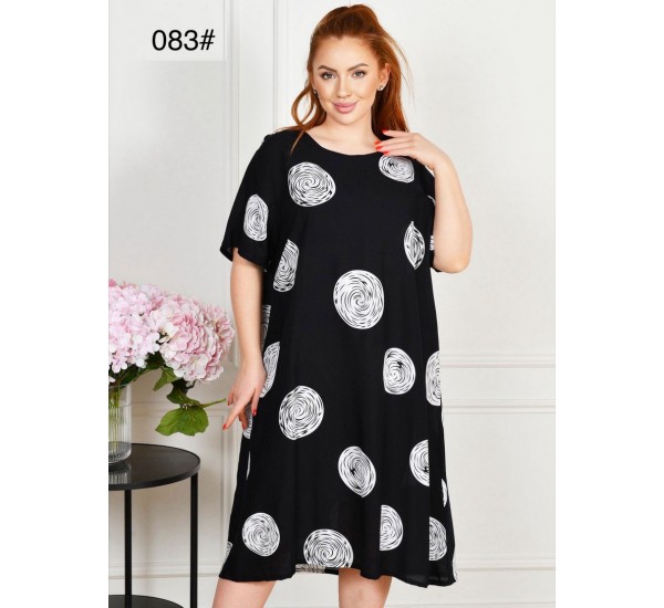 Сукня жіноча, штапель 6 шт (60-64 р) ZeL1396_083-5