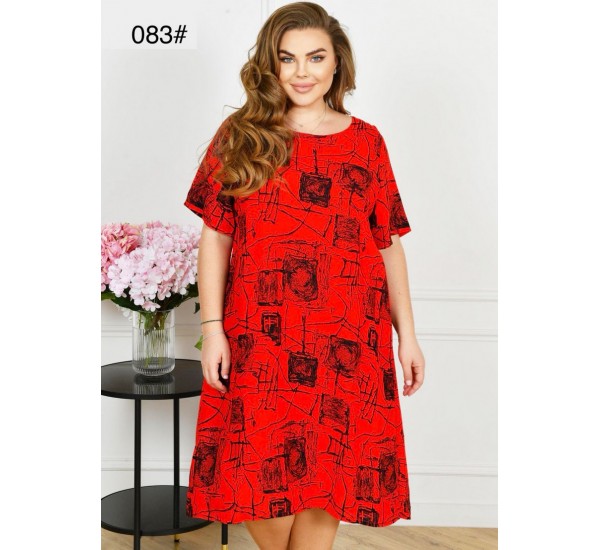 Сукня жіноча, штапель 6 шт (60-64 р) ZeL1396_083-8