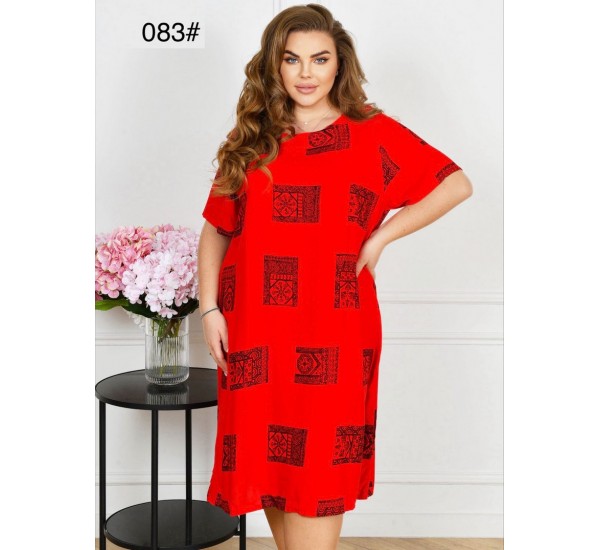 Сукня жіноча, штапель 6 шт (60-64 р) ZeL1396_083-9