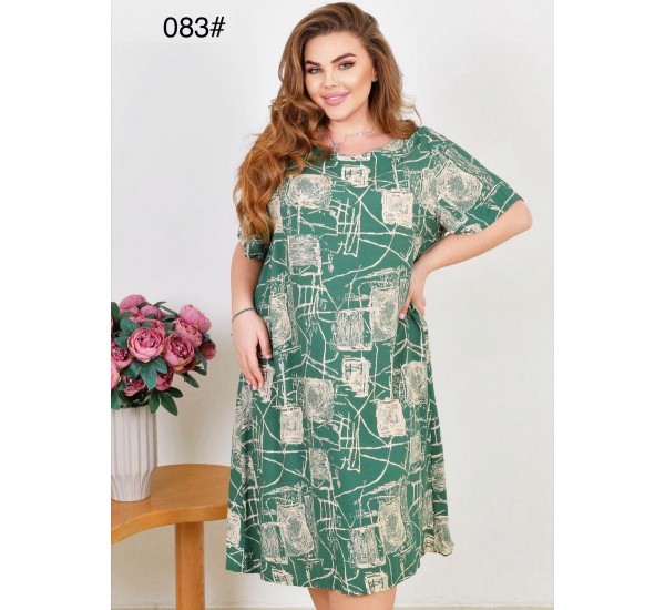 Сукня жіноча, штапель 6 шт (60-64 р) ZeL1396_083-10
