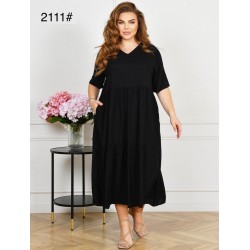 Сукня жіноча, штапель 6 шт (60-64 р) ZeL1396_2111-1