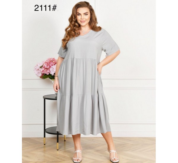 Сукня жіноча, штапель 6 шт (60-64 р) ZeL1396_2111-4