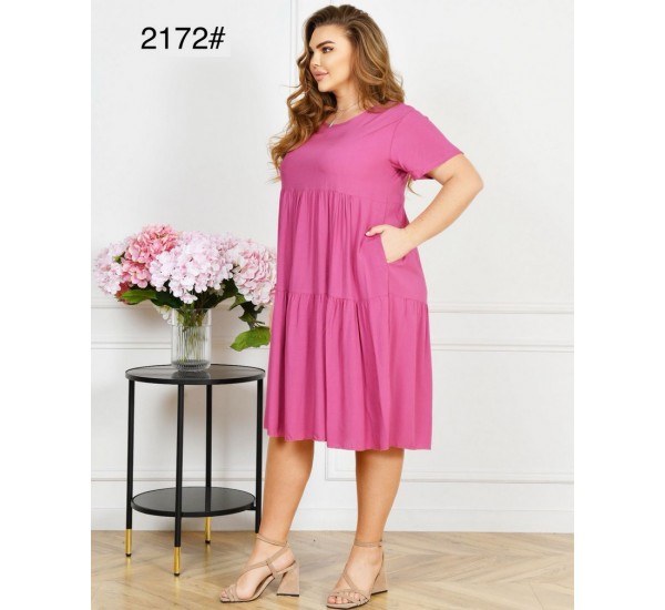 Сукня жіноча, штапель 6 шт (60-64 р) ZeL1396_2172-2