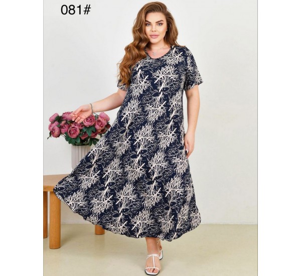 Сукня жіноча, штапель 6 шт (58-62 р) ZeL1396_081-5