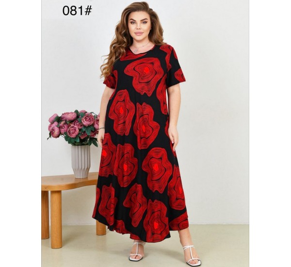 Сукня жіноча, штапель 6 шт (58-62 р) ZeL1396_081-9