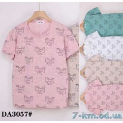 Футболка женская, стрейч/коттон 5 шт (50-60 р) ZeL777_DA3057