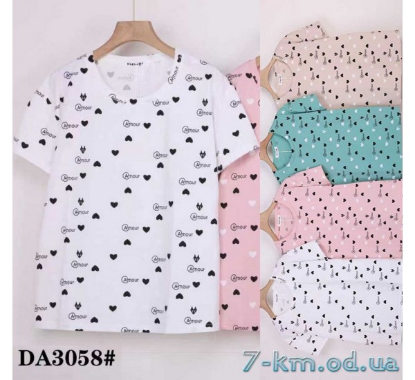 Футболка женская, стрейч/коттон 5 шт (50-60 р) ZeL777_DA3058