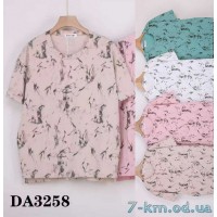 Футболка жіноча, стрейч/коттон 5 шт (54-62 р) ZeL777_DA3258