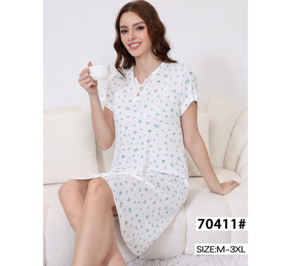 Нічна сорочка жіноча, рубчик 5 шт (M-3XL) ZeL1396_70411