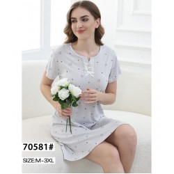 Нічна сорочка жіноча, рубчик 5 шт (M-3XL) ZeL1396_70581