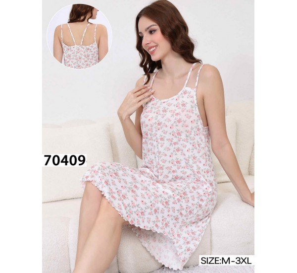 Ночная рубашка, рубчик 5 шт (M-3XL) ZeL1396_70409