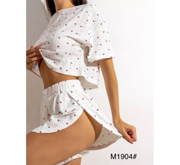 Піжама жіноча, рубчик 5 шт (S-2XL) ZeL1396_M1904b