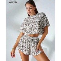 Піжама жіноча, рубчик 5 шт (S-2XL) ZeL1396_K0127